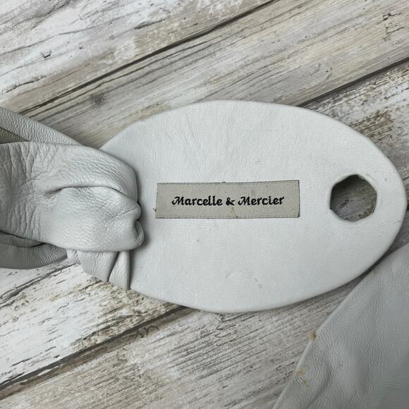 Handmade Leather Belt OOAK Tie Wrap 39” White Green Reptile Earthy Boho Western - Picture 12 of 12